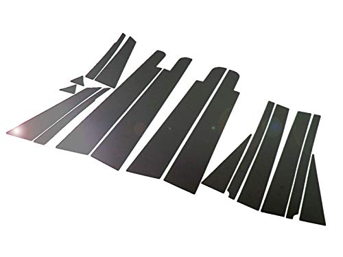 BRIGHTZ エスティマハイブリッド AHR20 超鏡面ステンレスブラックメッキピラーパネル バイザー有用 16PC 【 PIL-BLA-126 】 AHR R20 20 エスティマ ハイブリッド エスティマハイブリット ハイブリット エステイマハイブリ