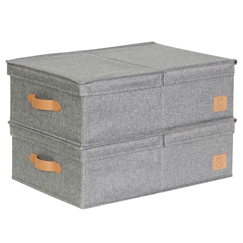 LOVE IT STORE IT Premium 2 Stück Aufbewahrungsboxen mit Deckel M - Aus...