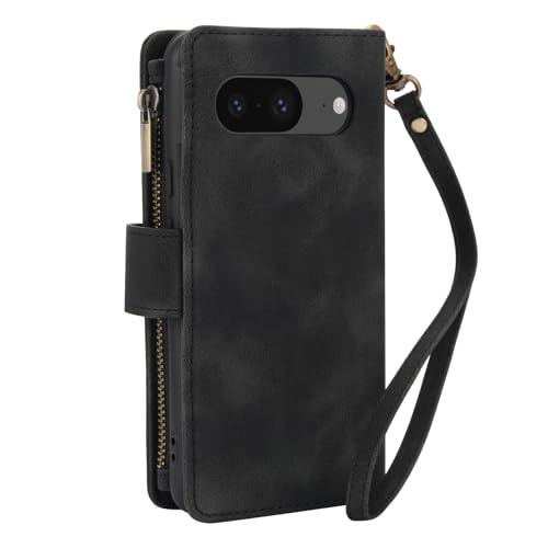 Housse Pixel 8A pliable avec cordon épaule et porte-cartes