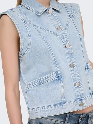 Evita el calor con ONLY Onlkennedy Sl Dnm Waistcoat, el chaleco vaquero más fresco 3