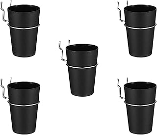 VILLCASE 5 Sets Pegboard Cup with Hook and Loop Multipurpose Tool Pegboard Accessories for Craft Room Pegboard Cups Peg Board Accessories Shed Accessories Storage Fastener Stainless Steel