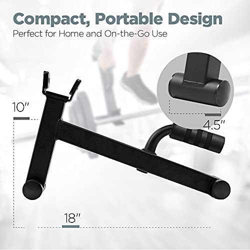Logest Mini Deadlift Jack - Compact Portable Unload 600Lb Deadlift Barbell Jack Bar - Non-Slip Rubber Handle Suitable For Loading Unloading Weight Plates For Deadlifts Powerlifts And More. #TOP1