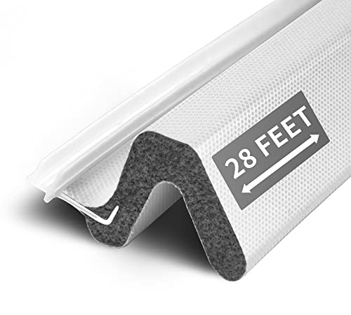 Ichinose 28 Feet Long Exterior Door Weather Stripping Is A Kind Of Easy To Install And Cut Kerf Weather Stripping For Doors Suitable For Door Sound Insulation Anti-Collision And Light-Shielding（White） #TOP2