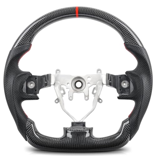 Real Carbon Fiber Steering Wheel for Subaru WRX 2008-2014 STI Impreza,