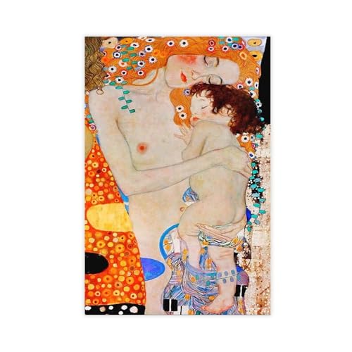 Toile Gustav Klimt pour decorer un mur de bureau et chambre sans cadre