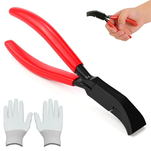 45°Pinza Piega Lamiera, Larghezza 2,2cm Pinza Piegatrice a Mano, Aggraffatrici a Mano Lamiera Piegatura Pinze Set, Pinze Manuali per Piegare le Lamiere, per Tetti, Idraulici, Officine e Fai Te