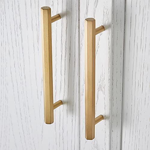 Bouton de meuble hexagonal doré pour buffet, cuisine et poignée commode