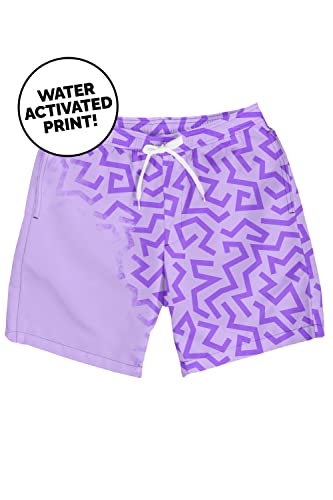 Tipsy Elves Men's Color Changing Swim Trunks - 7 Inch Inseam Bold Colorful Swimming Trunks for Men3