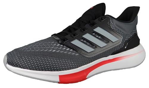 Adidas Eq21 Run, Sneaker Hombre, Grey Six Halo Silver Vivid Red, 40 Eu