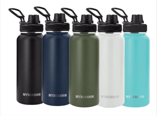 Image of Compatibale Stainless Steel 24 Hrs Hot and Cold Vacuum Insulated Flask, 1000 Black, Set of 1, Electro | Double Wall Flask | BPA Free | Office | School Travel - ISI Certified