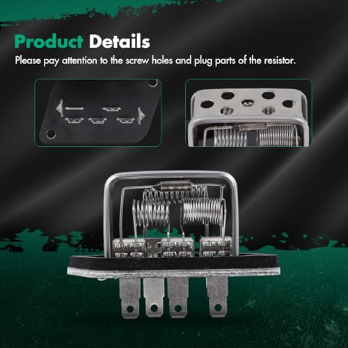 Image of SCITOO Air Conditioning Heater HVAC Blower Motor Resistor Regulator for 1981-1988,1991-1996 for Jeep Cherokee,1984-1985 for Grand Wagoneer,1981-1990 for Wagoneer,OE-55036000,56000522,RU-203 Resistor