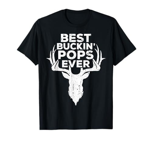 Best Buckin' Pops Ever Shirt Men Hunting Fathers Day T-Shirt
