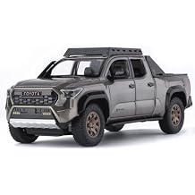 Toy Trucks for Boys 1 24 Diecast Cars Tacoma Toy Truck,Collectible Metal Pickup Trucks Model Car Kits,Pull Back Tacoma Truck Toy with Lights and Sounds,Toy Trucks for Boys Age 4-7Bronze