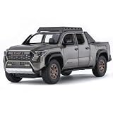 FRJV Toy Trucks for Boys 1 24 Diecast Cars Tacoma Toy Truck,Collectible Metal Pickup Trucks Model Car Kits,Pull Back Tacoma Truck Toy with Lights and Sounds,Toy Trucks for Boys Age 4-7（Bronze）