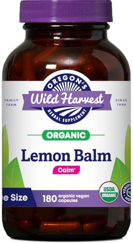 Oregon's Wild Harvest Certified Organic Lemon Balm Herbal Supplement 1125