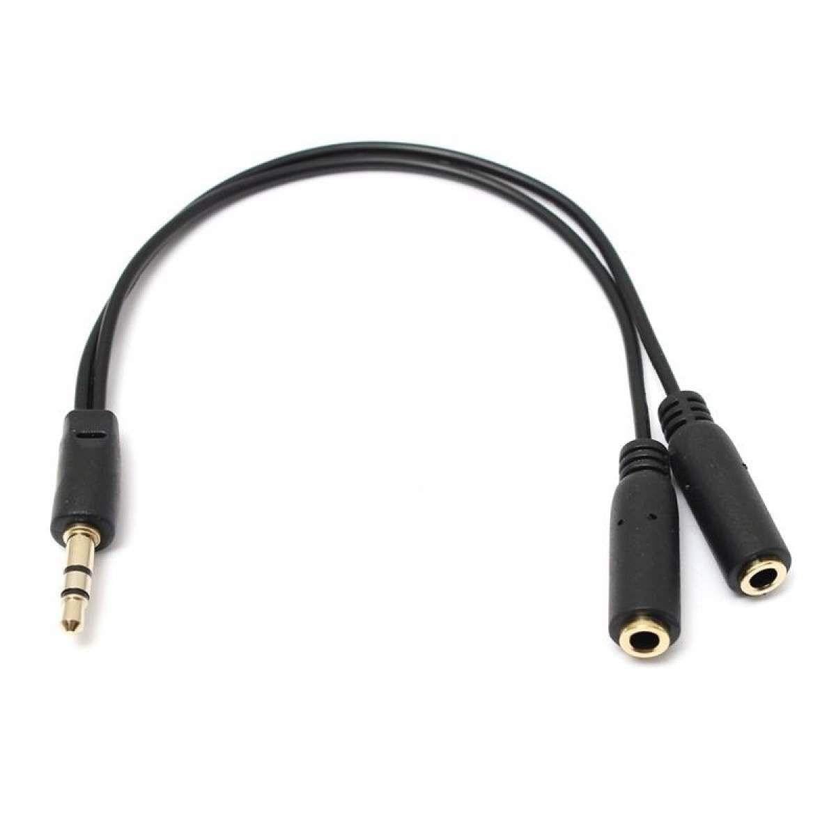 3.5 Mm Erkek ve 2 Stereo Dişi Kulaklık Çoklayıcı Kablo ve Ses Sistemi Kablosu Aux Streo Çoklayıcı Kablo 194