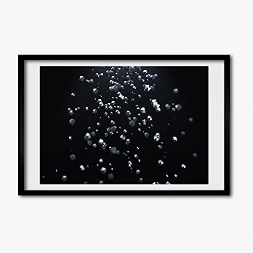 Cadre MDF 60x40 cm Tulup avec affiche d'art abstrait 3D