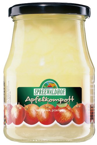 Spreewaldhof Apfel-Kompott mit Stücken, 6-er Pack (6 x 360 g) Cover