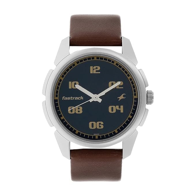 Montre analogique pour homme au cadran bleu idéale pour le bureau