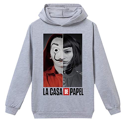 Money Heist Hoodiela Casa Di Carta Bambino Manica Lunga Sweatshirt Bambini La Casa De Papel Felpa Con Cappuccio Halloween Carnevale Natale160