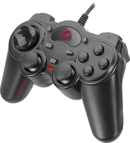 Speedlink Thunderstrike Usb-Gamepad For Pc/Notebook - Analogue/Digital Mode, Lightweight, Auto-Fire Functions - Black #TOP5