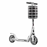 Einstellbarer T-Griff: Verstellbarer Griff mit rutschfester Gummigriff und Höheneinstellung mit 4 Ebenen, Bereich 83-110 cm. Geeignet für Erwachsene, Jugendliche und Kinder über 8 Jahre alt.