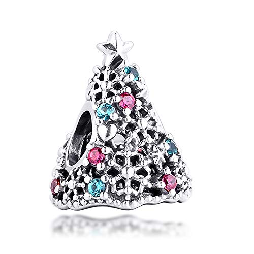 Charm de árbol de Navidad en plata 925 el regalo de invierno ideal