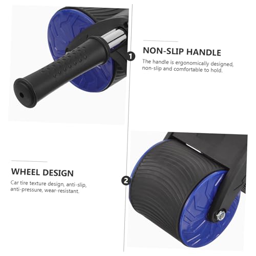 Rueda abdominal profesional doble para entrenamiento en casa y fitness muscular 5
