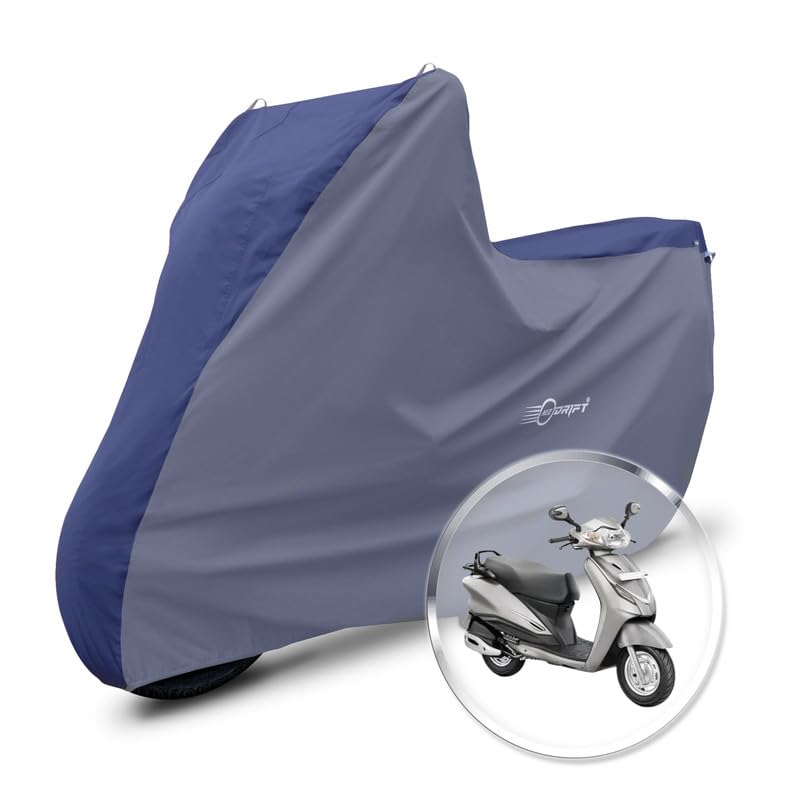 Image of Neodrift 'SuperMax' Bike Cover Suitable for Hero Duet (All-Weather Motorcycle Protection, Water & UV Resistant, Dustproof, Windproof) (Colour: Blue - L.Gray)