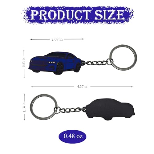 Image of Car Keychain Compatible with Mustang,Metal Key Chain,For Mustang GT Key chain, Enamel Keychain