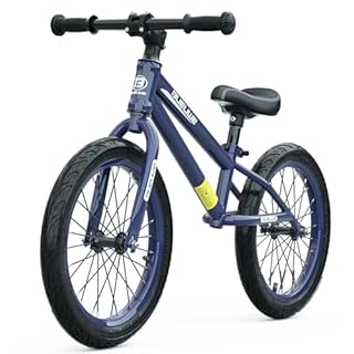 Bueuwe 16 Inch Balance Bike for Big Kids Aged 4 5 6 7 8 and 9 Years Old Boys Girls,Large No Pedal Training Bicycle, Adjustable Seat, Pneumatic Tires, Quick Assembly