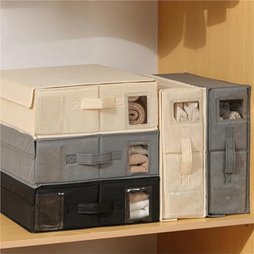Boîte de rangement pliable pour linge de lit et vêtements gain de place