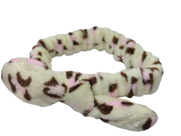 soft fluffy 1 elastic bow headband for girls, women (any 1 assorted color)-image-49
