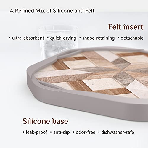 UMIRRO-Absorbent-Felt-Coasters-for-Drinks-Rustic-Farmhouse-Cup-Coaster-for-Coffee-Table-Decor-Small-Unique-Birthday-Gift-Ideas-for-Men-Dad-Him-Women-Mom-Her-4-Brown-Set-of-4 UMIRRO Absorbent Felt Coasters for Drinks Rustic Farmhouse Cup Coaster for Coffee Table Decor Small Unique Birthday Gift Ideas for Men Dad Him Women Mom Her 4 Brown Set of 4