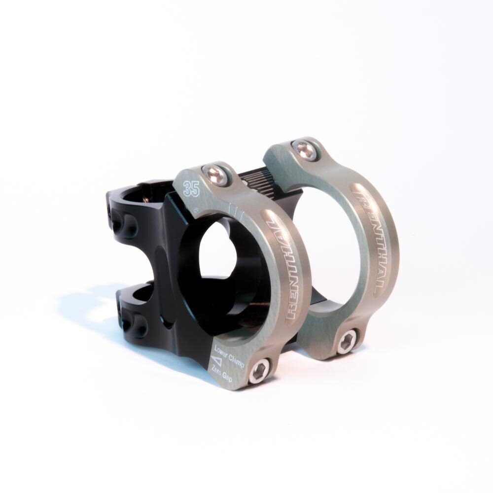 Renthal Apex 35 Stem Clamp: 35mm L: 40mm Steerer: 28.6mm ±6° Black/Gold