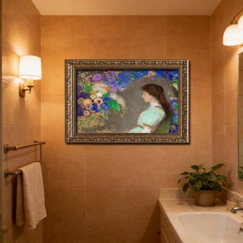 Décoration murale Odilon Redon Portrait de Violette Heymann cadre inclus
