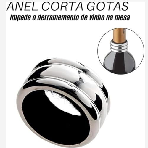 KIT Dois Anel Anti Gotas Para Vinho