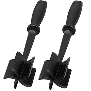 2 Pack Meat Chopper, Multifunctional Hamburger Meat Chopper, Professional Heat Resistant Nylon Meat/Potato Masher – Safe for Non-Stick Cookware, Chop, and Stir Meat Masher Tool.
