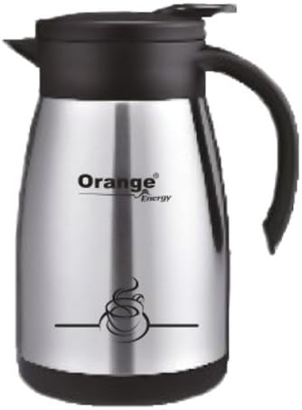 Orange Energy Eva Coffe Pot 800MLSilver Colour
