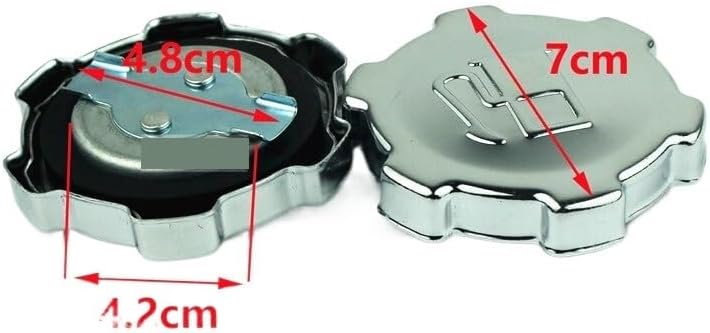 Metal Fuel Tank Cap for R SU EY15 EY20 EY28 EX17 EX27 EX40 RGX2400 RGX3500 Engine Motor Water Pump Replacement, Glintique-001