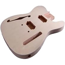 DIY Electric Guitar Kit Semi Hollow Body F Hole Bolt On Mahogany Neck Thinline Guitar Body Kit