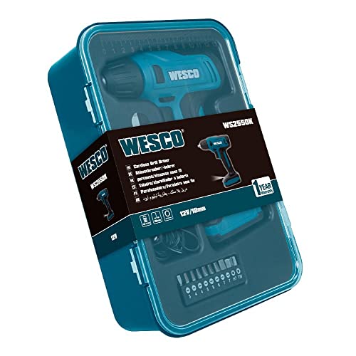 Parafusadeira sem Fio com Carregador 12V/10mm WS2555K Wesco
