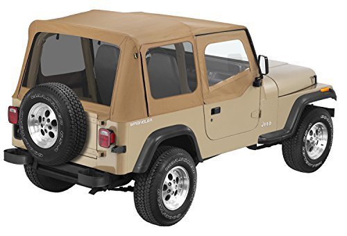 Pavement Ends By Bestop 51132-37 Spice Replay Replacement Soft Top Tinted Windows W/Upper Door Skins For 1988-1995 Jeep Wrangler #TOP5