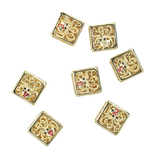 Lbec Hollow Octopus Dice, Unique Metal Dice 7Piece Roleplaying Game For Adults #TOP5