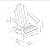Walker Edison Sully Classic Solid Acacia Wood Outdoor Folding Adirondack Chair, 38 Inch, White Wash