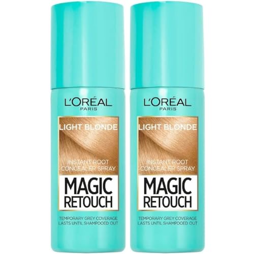 L'Oreal Paris Magic Retouch - Corrector instantáneo de raíces (2 unidades), color rubio claro, 75 ml