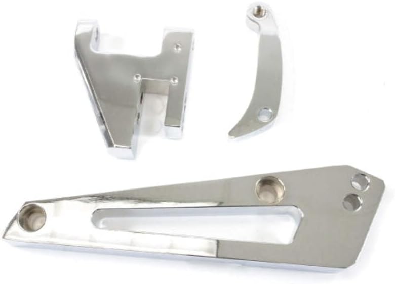 Top Street Performance Short Water Pump Alternator Bracket for Chevy Big Block - Chrome