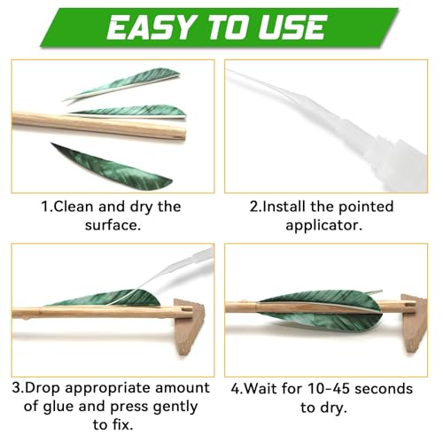 image for Bellisinno Arrow Insert Glue 30g, Instant Fletching Glue, Archery Acce