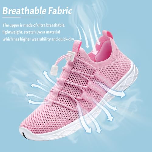 Image of ATHMILE Water Shoes for Men Women Barefoot Hiking Swim River Beach Knit | Adult Lake Pool Aqua Socks Quick Dry for Hiking Surfing Kayaking Sport Accessories Camping Must Haves