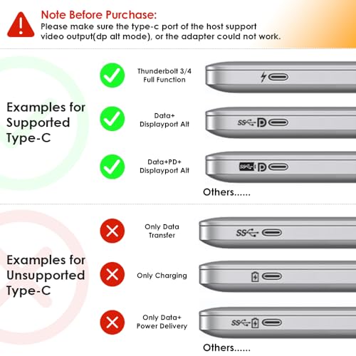 Image of USB C Docking Station, PD3.1 Docking Station 3 Monitors with 2* DP + HDMI,Single 4K@144Hz,140W Charger, USB-C 10Gbps, 2* USB-A 5Gbps, Gigabit Ethernet, Audio /Mic, for Windows,Dell,HP,Lenovo